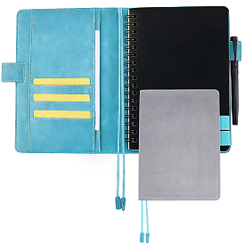 Couverture d'ordinateur portable en cuir PU et velours, rectangle