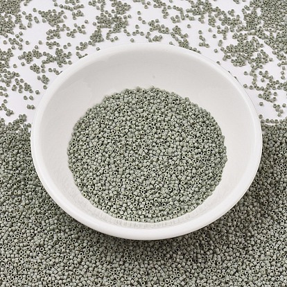MIYUKI Delica Beads, Cylinder, Japanese Seed Beads, 11/0, Frost Opaque Glazed