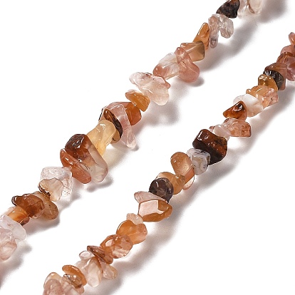 Natural South Red Agate Beads Strands, Chip