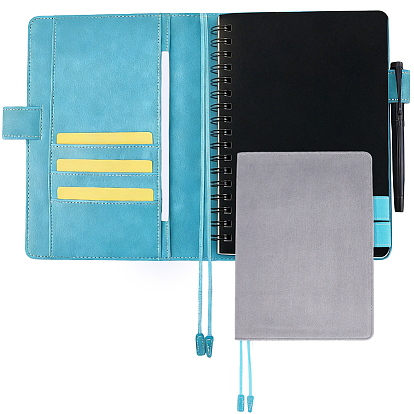 Couverture d'ordinateur portable en cuir PU et velours, rectangle