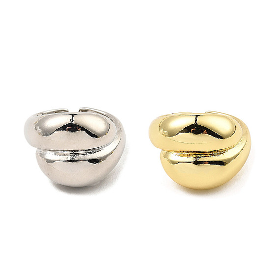 Латунные каплевидные открытые манжеты для женщин, без кадмия и без свинца