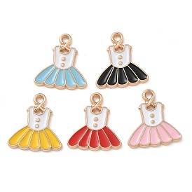 Подвески из эмали и сплава, золотой свет, без кадмия и без свинца, платье очарование