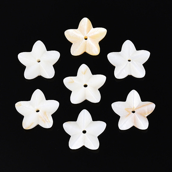 Естественных пресноводных стеклянные бусы, цветок