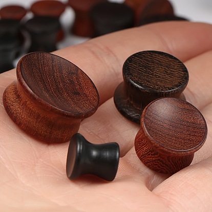 Деревянные беруши калибры, Винтовой туннельный ушной расширитель для мужчин и женщин