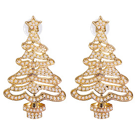 JURAN European and American Creative Fashion Christmas Pearl Earrings - Women's Ear Jewelry.