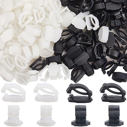 100шт 2 цвета пластиковые пряжки для шнурков, украшение обуви аксессуары своими руками