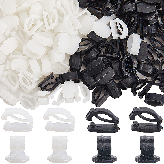 100шт 2 цвета пластиковые пряжки для шнурков, украшение обуви аксессуары своими руками