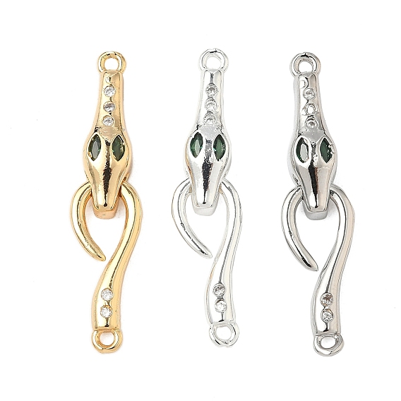 Латунные застежки с крючками из циркония, змея