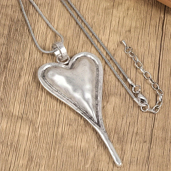 Ожерелья с подвеской в виде сердца из сплава в стиле бохо для женщин