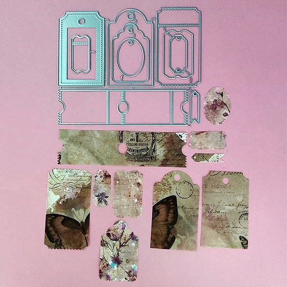 Углеродистая сталь разрезает трафареты, для diy scrapbooking, Фотоальбом, декоративная бумага для тиснения, матовый цвет нержавеющей стали