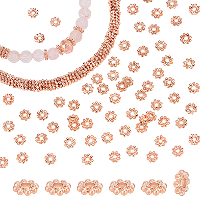 500Pcs Alloy Daisy Spacer Beads, Flower