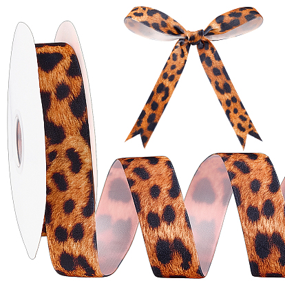 Pandahall elite 1 рулон 10 ярдов бархатные ленты с леопардовым принтом, для упаковки подарков, изготовление банта