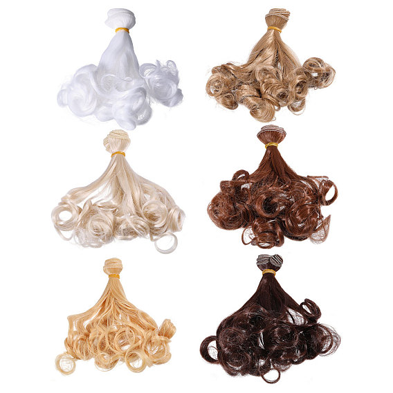 Высокотемпературное волокно, длинная груша, химическая завивка, прическа, кукла, парик, волосы, для поделок девушки bjd makings аксессуары