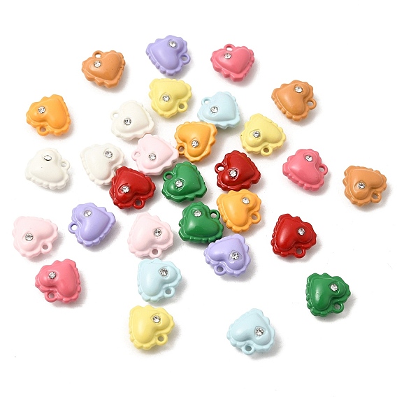 Кулоны с горным хрусталем, сердце прелести, без кадмия, без никеля и без свинца