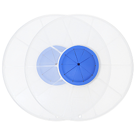 Plastic Guard Cover for Whipping Cream, Bowl Splash Lid, Flat Round