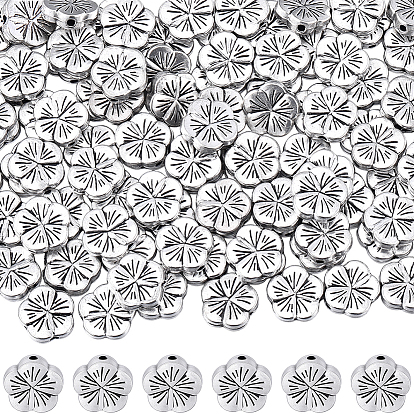 100 бусины из сплава в тибетском стиле, без кадмия и без свинца, цветок