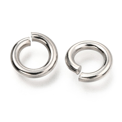 304 Stainless Steel Open Jump Rings, Round Rings
