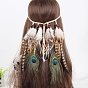 Feather Headbands Hair Vine, for Women