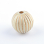 Round Plating Acrylic Beads, Golden Metal Enlaced, 16.5x16mm, Hole: 2mm, about 200pcs/500g