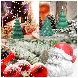 Christmas Tree Shape DIY Candle Silicone Molds, for Scented Candle Making