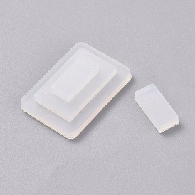 DIY Rectangle USB Disk Silicone Molds, with 2PCS U Disk Hole Plug, for U Disk Molds