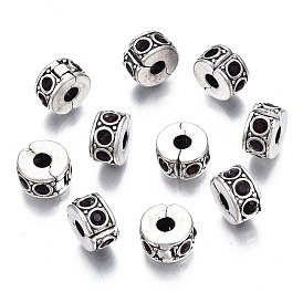 Колонка старинное серебро покрытием горный хрусталь бисер сплава