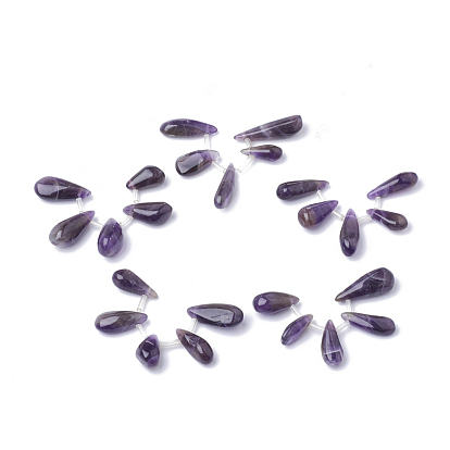 Natural Amethyst Pendant Sets, Drop