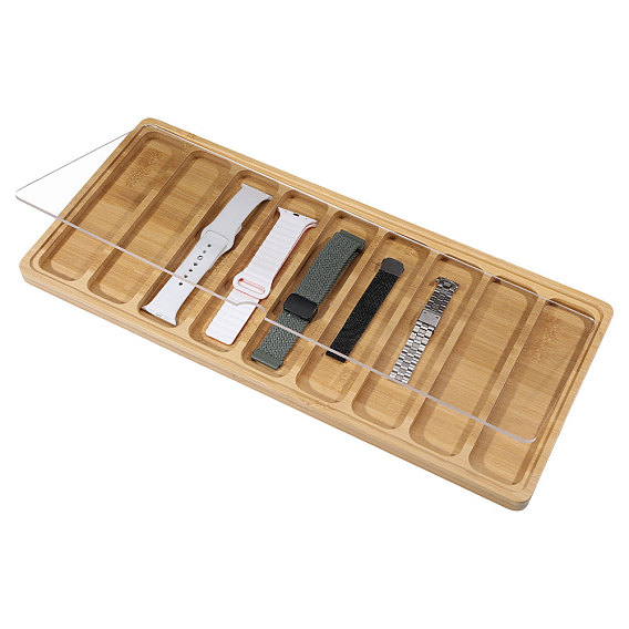 Wooden Watch with Storage Case, Acrylic Cover
