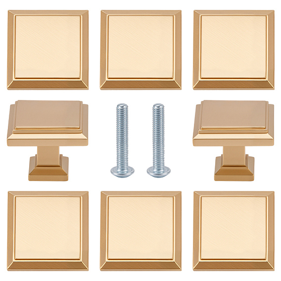 10шт. квадратные ручки для ящиков из сплава, ящик выдвигает ручку, железный винт, для дома, кабинет, шкаф и комод