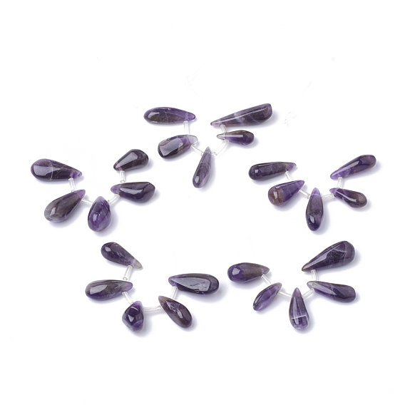 Natural Amethyst Pendant Sets, Drop