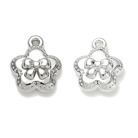 Alloy Charms, Flower & Bowknot Charms