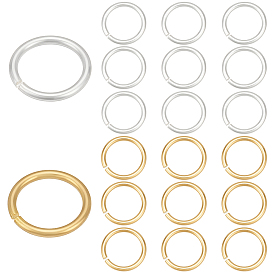 20 шт. 2 цвета 925 открытые соединительные кольца из стерлингового серебра