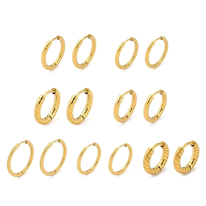 Ионное покрытие (ip) 304 серьги-обручи из нержавеющей стали