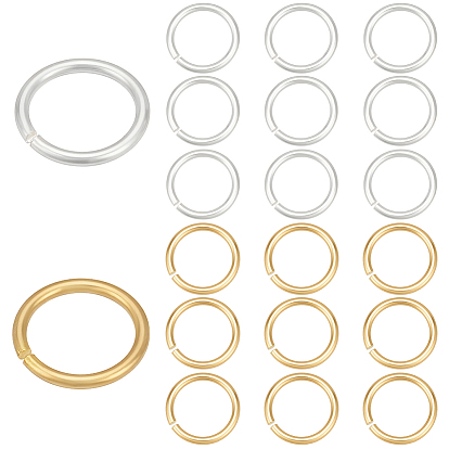 20 шт. 2 цвета 925 открытые соединительные кольца из стерлингового серебра