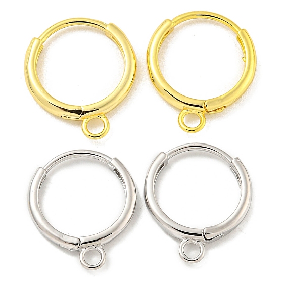 Латунная фурнитура для хооп серег, без кадмия, без никеля и без свинца, круглые