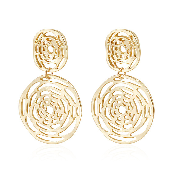 Серьги-гвоздики из цинкового сплава, цветок