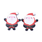 Painted Acrylic Cabochons, for Christmas Day, Santa Claus