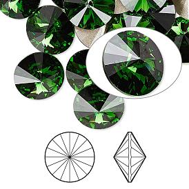 Cabujones de diamantes de imitación de cristal austriaco, pasiones de cristal, Aluminio, facetas rivoli, 1122