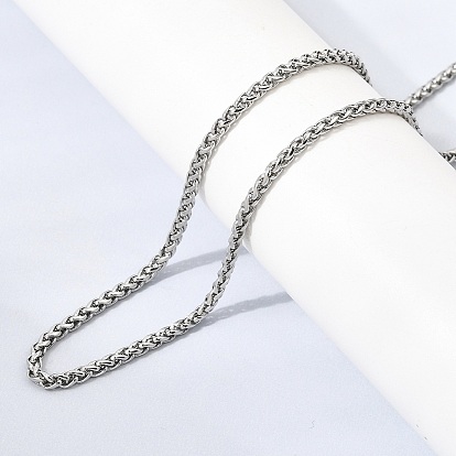 304 Цепочки из нержавеющей стали в виде пшеничных колосьев, унисекс