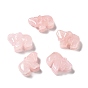 Figurines de guérison de rhinocéros en quartz rose naturel, Décorations d'affichage en pierre d'énergie reiki, pour la maison ornement feng shui