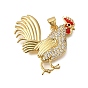 Стойка металлическая латунная микропрофилированная кубическая циркония подвески, долговечный, без свинца и без кадмия, талисманы петуха, с целью перехода в кольце