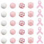 25Pcs 5 Styles Silicone Beads, for DIY Bohemian Style Jewelry Making, Mixed Shapes