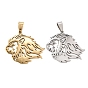 201 Stainless Steel Pendants, Lion Charms, Cut-Out