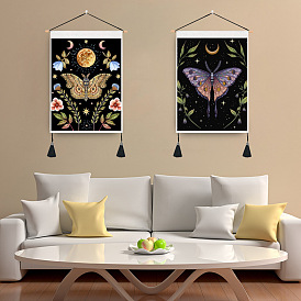 Nordic hanging cloth art wall tapestry digital printing tapestry butterfly series bedroom study wall decoration