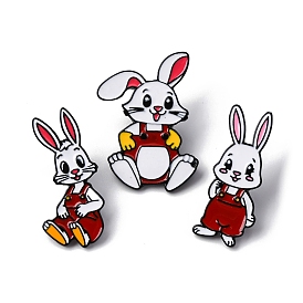 Эмалевые булавки кролика, броши из сплава для одежды рюкзака