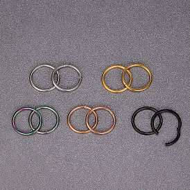 316l серьги-кольца из хирургической нержавеющей стали для хряща, кольца в носу для мужчин, украшения для пирсинга тела