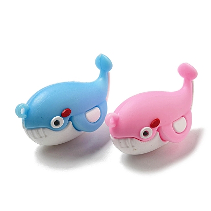 PVC 3D Plastic Pendants, for Key Chain Bag Hanging Ornaments, Whale