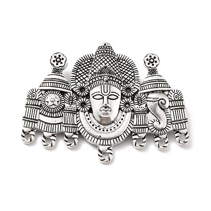 Liens de composants en alliage de lustre de style tibétain, Bouddha