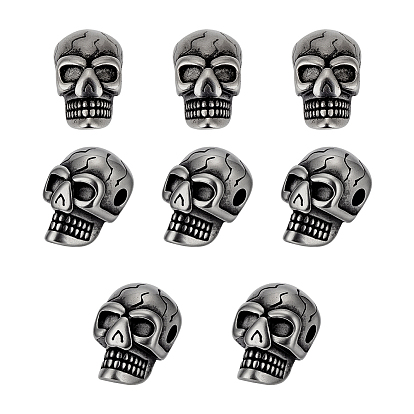 304 Stainless Steel Beads, Skull