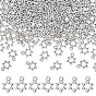 200Pcs Tibetan Style Alloy Charms, Star of David Charms